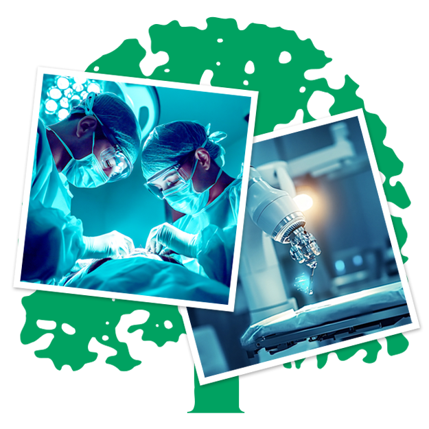 Surgeons performing operations